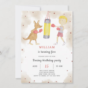 Boxe Invitation Anniversaire