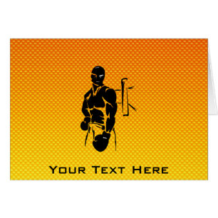 Boxe jaune-orange