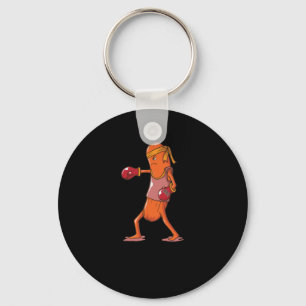 boxende Wurst kämpft in der MMA Keychain