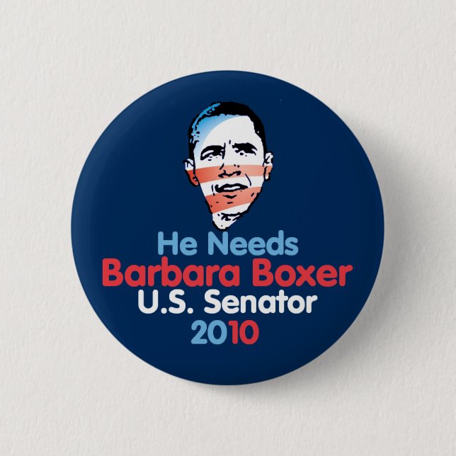 Boxer 2010 Senator Button (Front)