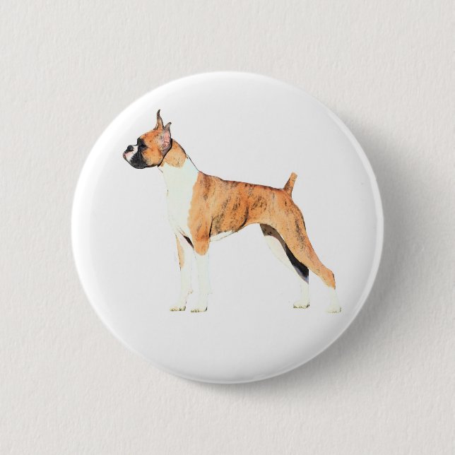 Boxer 2 Inch Round Button (Front)