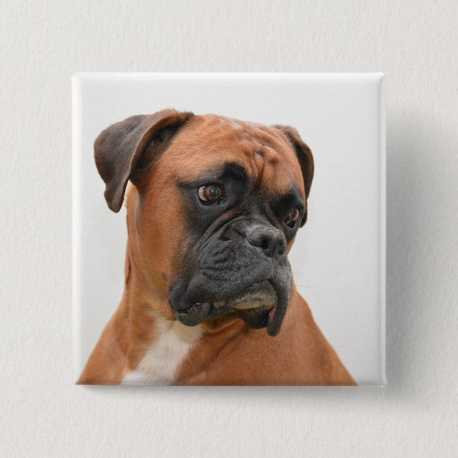 boxer 2 inch square button (Front)