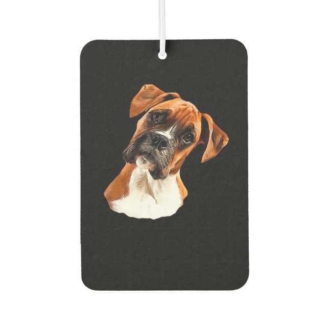 Boxer A Beautiful Boxer Head Tilt Classic T-Shirt Air Freshener (Front)