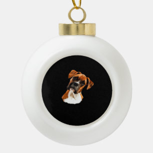 Boxer A Beautiful Boxer Head Tilt Classic T-Shirt Ceramic Ball Christmas Ornament