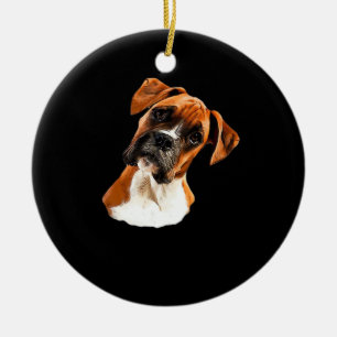 Boxer A Beautiful Boxer Head Tilt Classic T-Shirt Ceramic Ornament