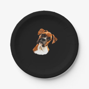 Boxer A Beautiful Boxer Head Tilt Classic T-Shirt Paper Plate