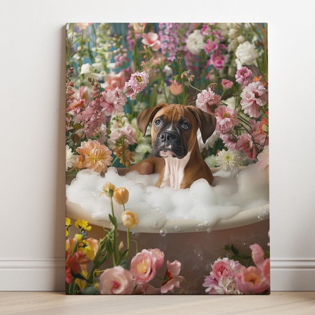 Boxer Art | Boxer Art Toile de salle de bain Impri (Boxer Dog Art)