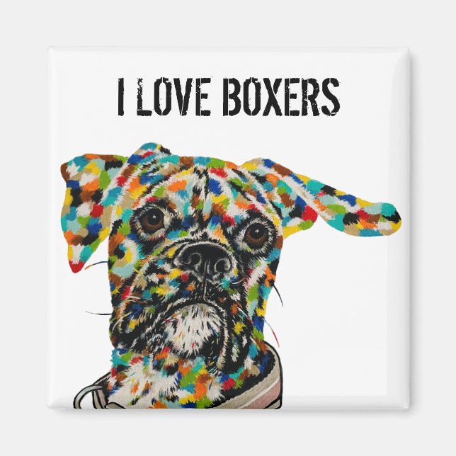 Boxer Art Magnet (Front)