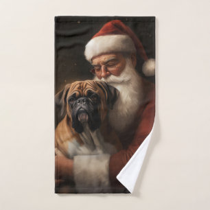 Boxer avec Noël Festif du Père Noël