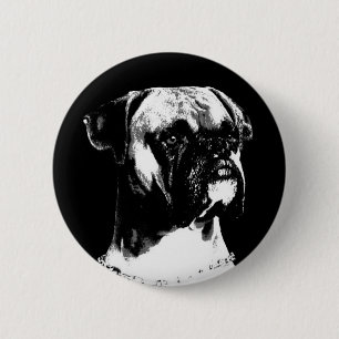 Boxer badge 2 inch round button