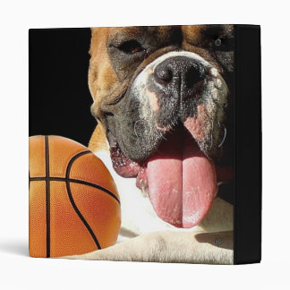 Boxer Basketball dog binder