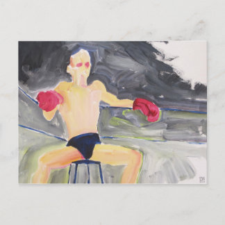 Boxer Between Bouts postcard