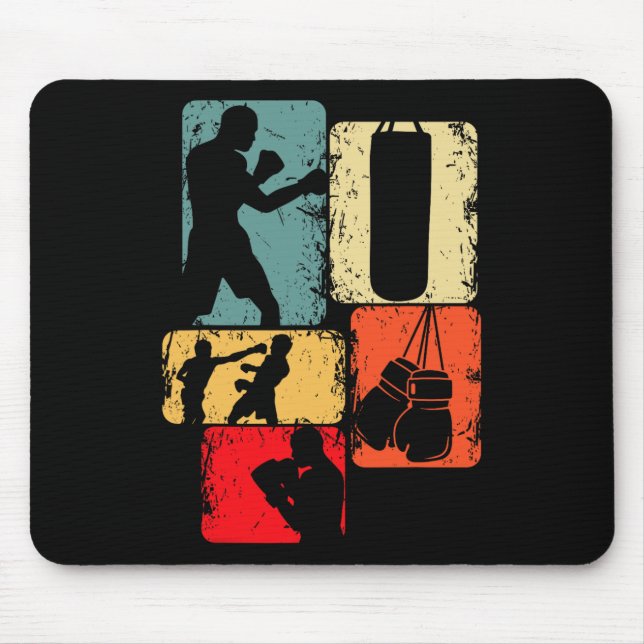 Boxer Boxing Kids Boys Men  Mouse Pad (Front)