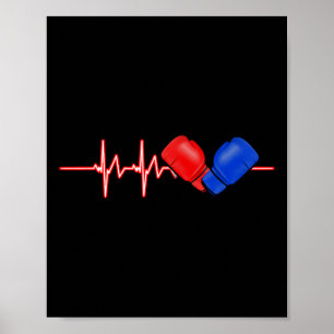 Boxer Boxing Martial Arts Player Martial Arts Hear Poster