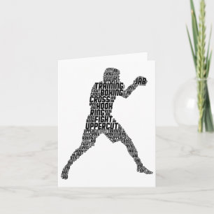 Boxer Boxing Men Kids Boys Youth  Card