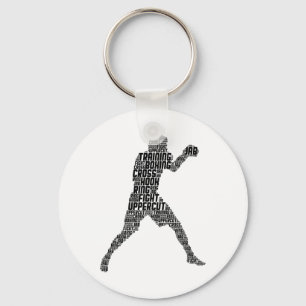 Boxer Boxing Men Kids Boys Youth Keychain