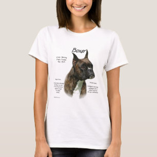 Boxer (brindle) History Design T-Shirt