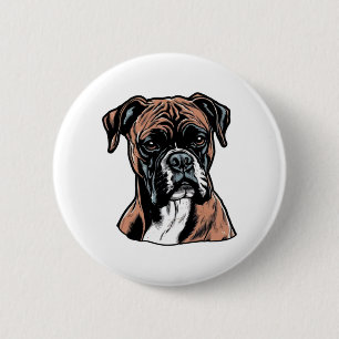 Boxer Buddy Humourous Protective 2 Inch Round Button
