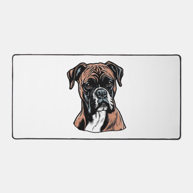 Boxer Buddy Humourous Protective Desk Mat (Front)