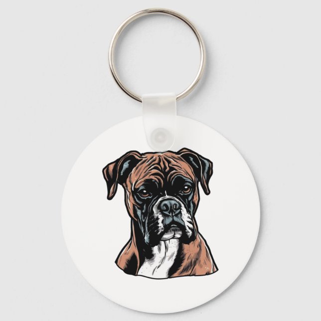 Boxer Buddy Humourous Protective Keychain (Front)