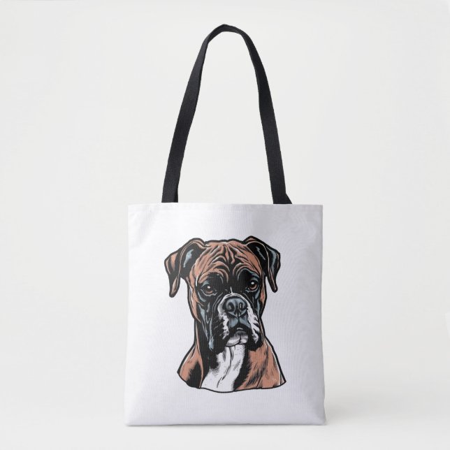 Boxer Buddy Humourous Protective Tote Bag (Front)