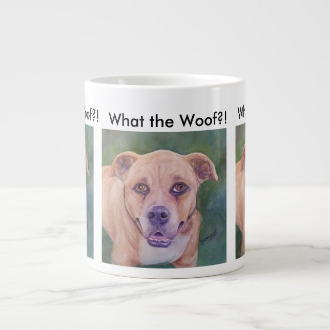 Boxer Bull Terrier Large Coffee Mug (Front)