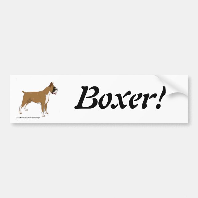 Boxer! Bumper Sticker (Front)