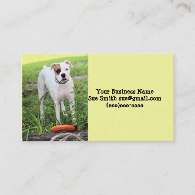 Boxer Business Card (Front)