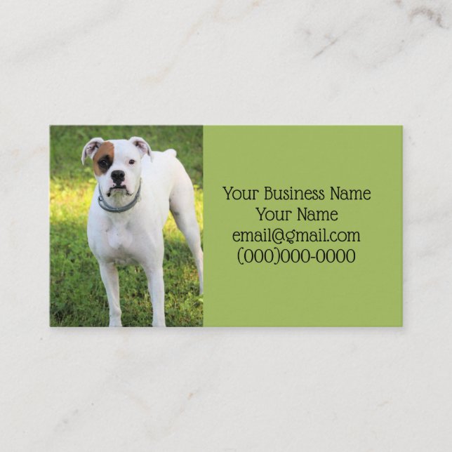 Boxer Business Card (Front)