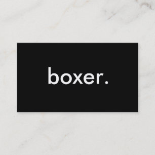 boxer. business card