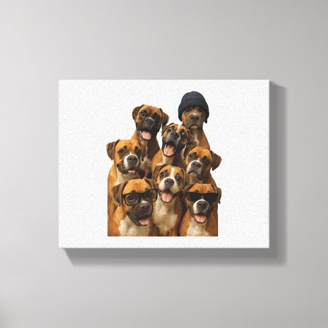 Boxer  canvas print (Front)