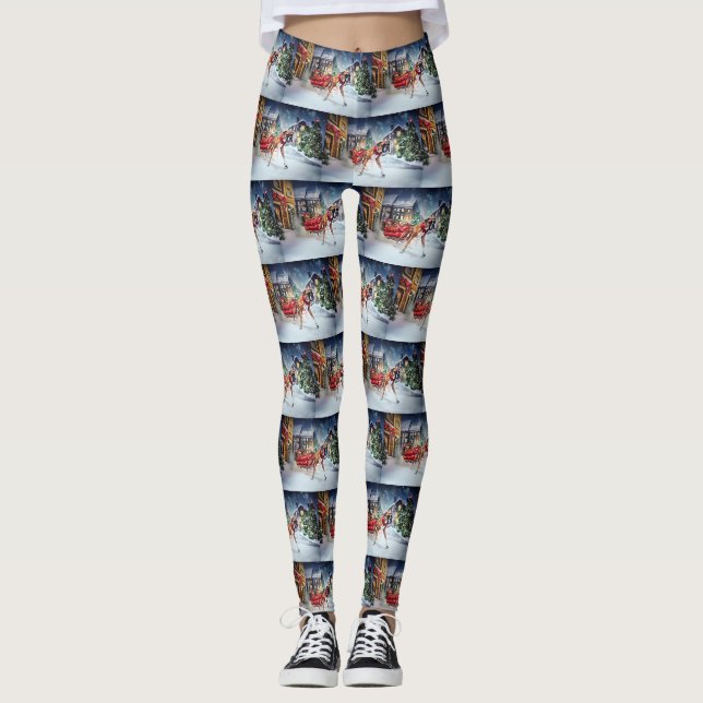 Boxer Christmas Festive Season Leggings (Front)