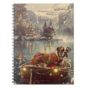 Boxer Christmas Festive Voyage Notebook