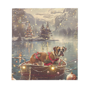 Boxer Christmas Festive Voyage Notepad