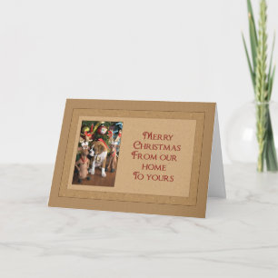 Boxer Christmas Holiday Card