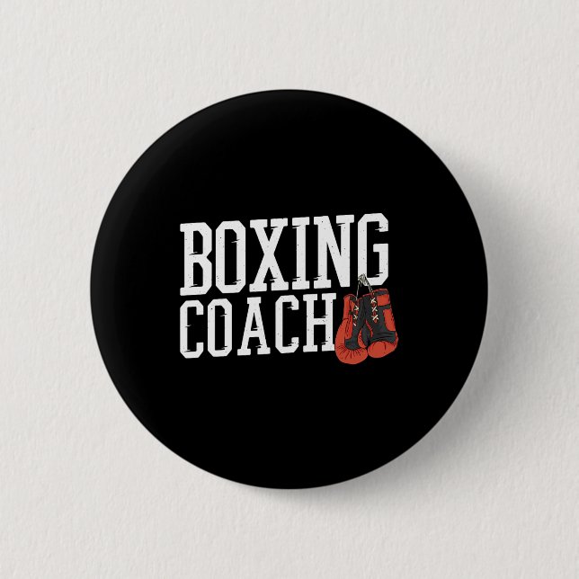 Boxer Coach Boxing Coach  2 Inch Round Button (Front)
