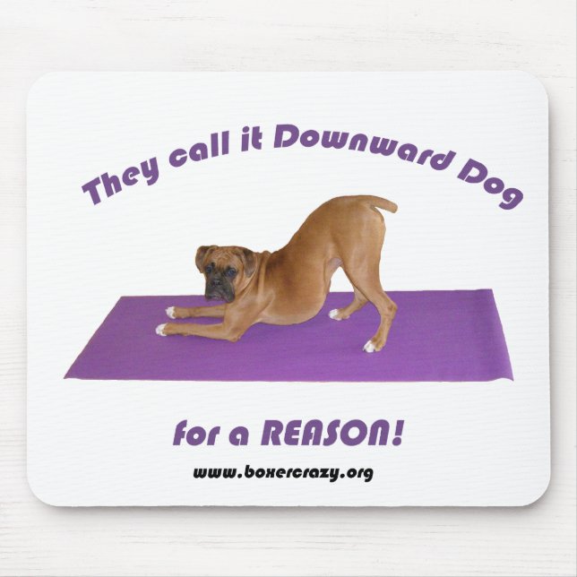 Boxer Crazy Mousepad - Yoga (Front)