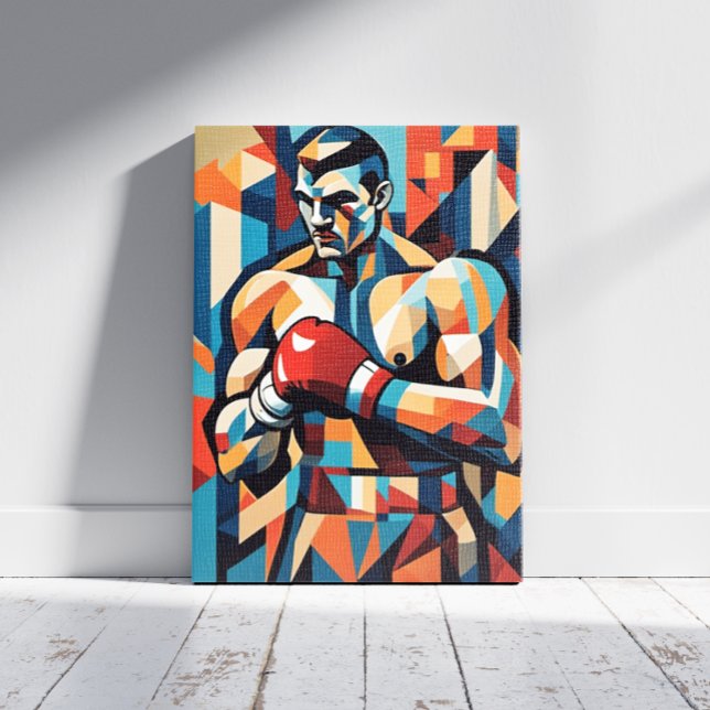 Boxer Cubism Canvas Print (Creator Uploaded)
