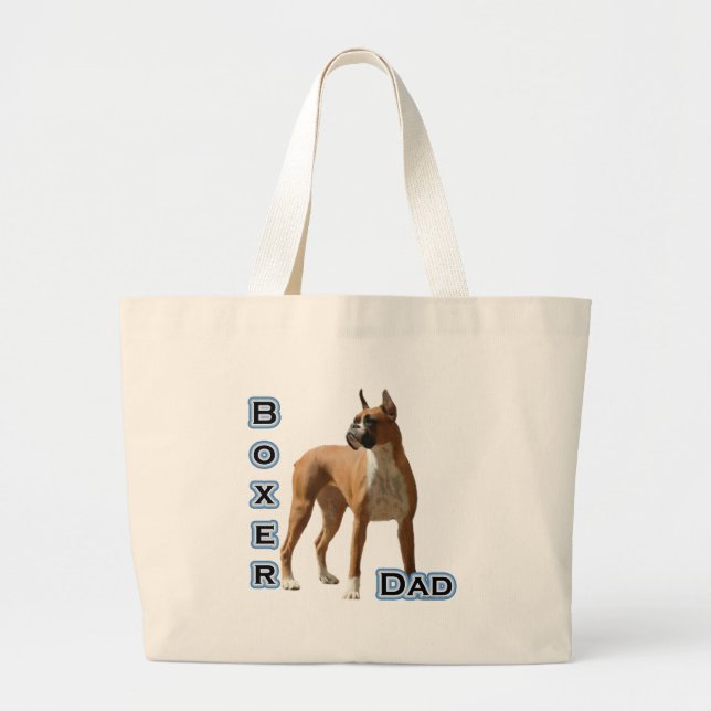 Boxer Dad 4 Large Tote Bag (Front)