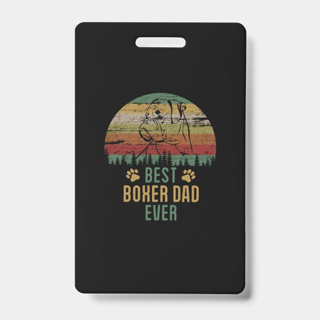 Boxer dad badge (Front)