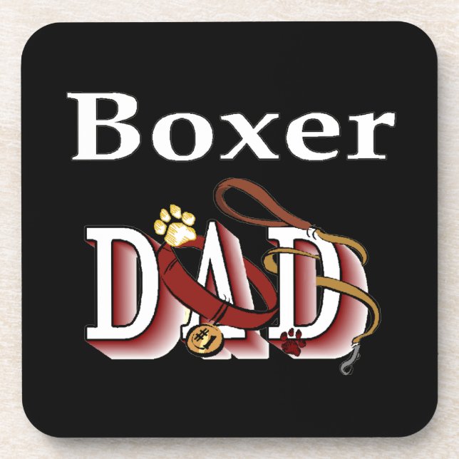 Boxer Dad Coaster (Front)