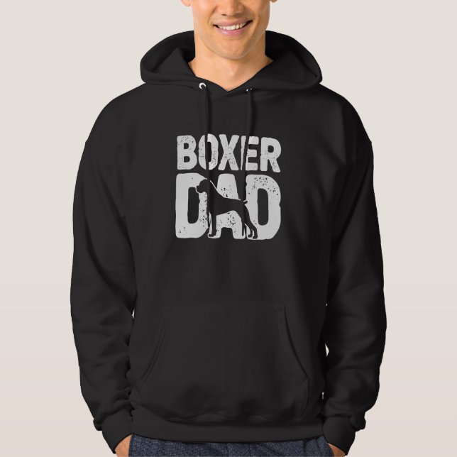 Boxer Dad Dog  Boxer Father Dog Owner Hoodie (Front)