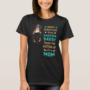 Boxer Dad   For Men Boxer Dog Father T-Shirt