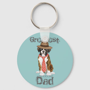 Boxer Dad Keychain