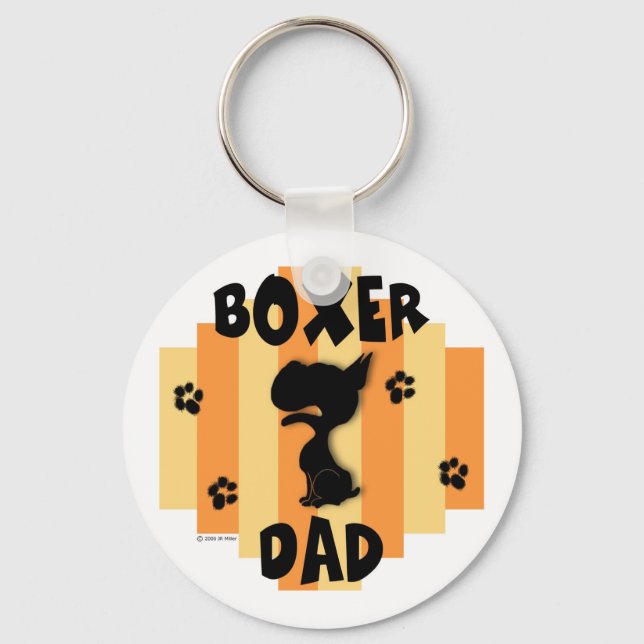 Boxer Dad Keychain (Front)