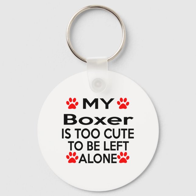 Boxer Designs Keychain (Front)