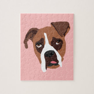 Boxer Dog 8" x 10" Puzzle with Gift Box