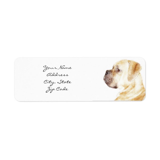 Boxer dog address labels (Front)