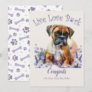 Boxer Dog Adoption, Gotcha Day Card