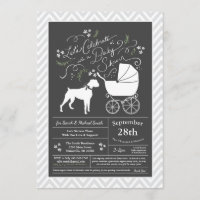 Boxer Dog Baby Shower Gender Neutral